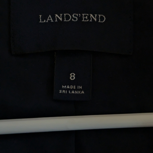 Lands End Tweed Blazer Yellow And Blue Fully Lined - Picture 4 of 5